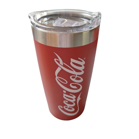 Coca-Cola Red Drawstring Bag and Stainless Steel Insulated Tumbler Set - Picture 8 of 11